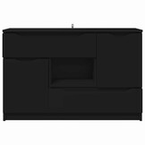Zwart Dressoir met Lade - 65.5x30x100cm - 35% Korting