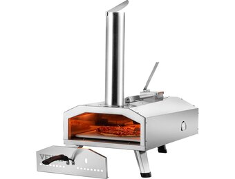 Draagbare Buiten Pizzaoven 35% Korting | RVS | 12 inch Pizza