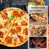 Draagbare Buiten Pizzaoven 35% Korting | RVS | 12 inch Pizza