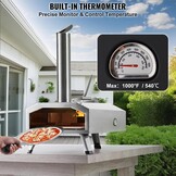 Draagbare Buiten Pizzaoven 35% Korting | RVS | 12 inch Pizza
