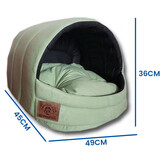 Matgroene Hondenmand Kleine Hond (45x49x36cm) - 33% Korting!