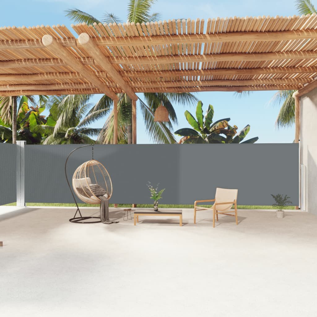 Uittrekbaar Windschermafdak 180x1200cm Antraciet - 35% Korting