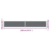 Uittrekbaar Windschermafdak 180x1200cm Antraciet - 35% Korting