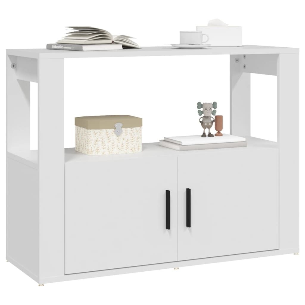 Wit Dressoir 80x30x60 cm - Bewerkt Hout | 71% Korting