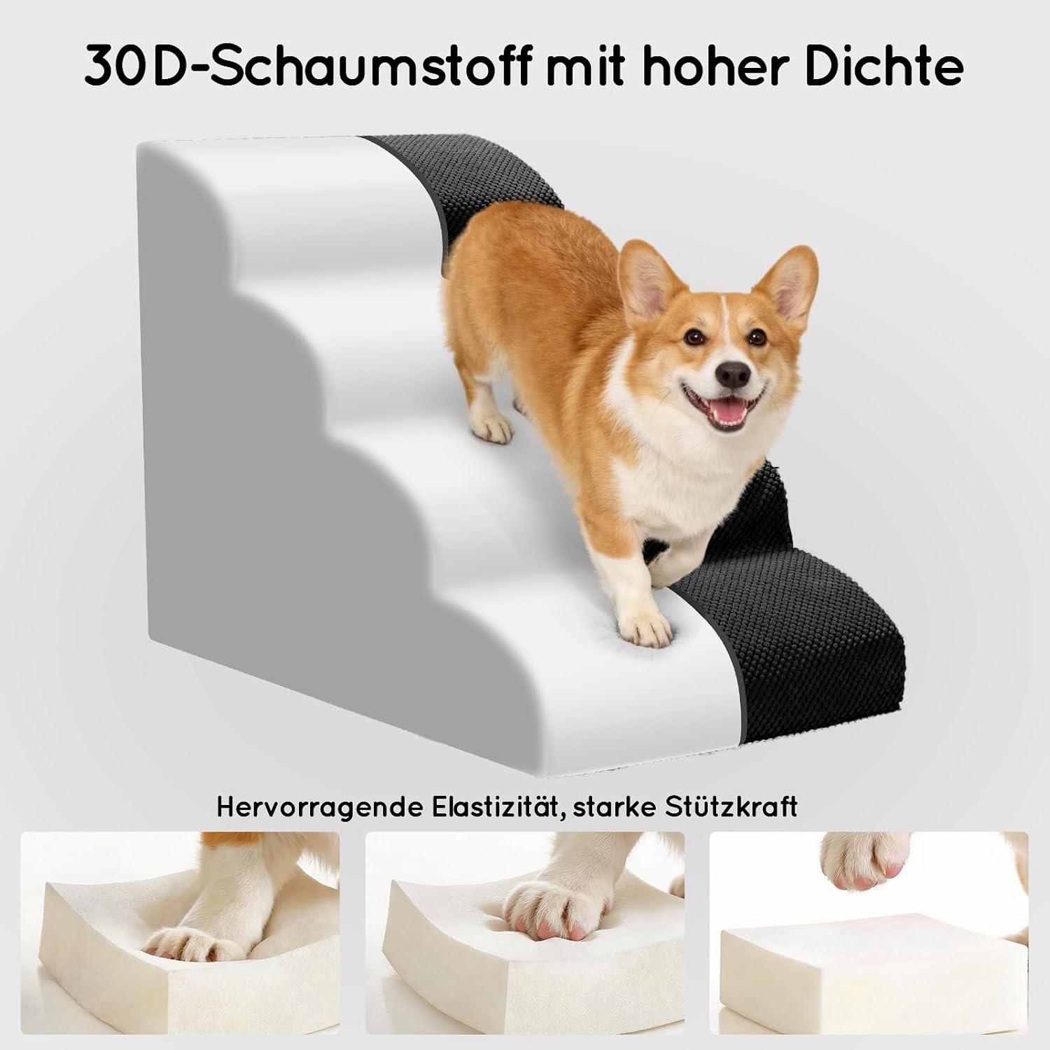 Honden Trappetje Zwart 4 Treden - 34% Korting