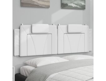 vidaXL Hoofdbordkussen 160 cm Kunstleer Wit - 29% Korting!