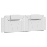 vidaXL Hoofdbordkussen 160cm Kunstleer Wit - 57% Korting