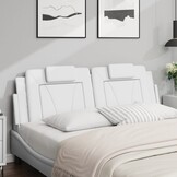 vidaXL Hoofdbordkussen 160cm Kunstleer Wit - 57% Korting