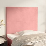 vidaXL Hoofdborden 2 st fluweel roze - 59% Korting