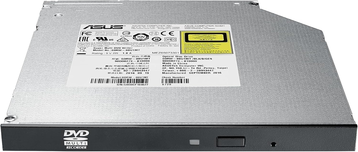 Ultra-slanke Interne DVD-brander 8x M-Disc Zwart (33% Korting)