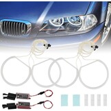Angel Eyes Ringenset voor BMW E46 (Wit, 6000K) - 33% Korting