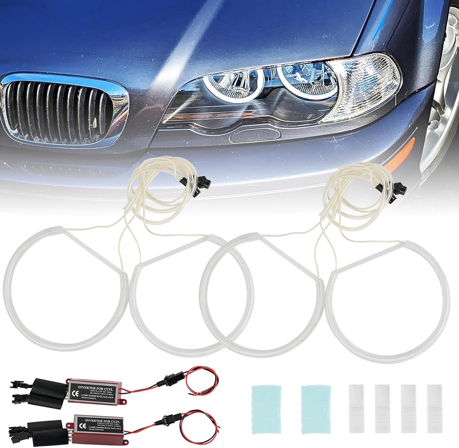 Angel Eyes Ringenset voor BMW E46 (Wit, 6000K) - 33% Korting