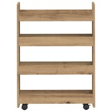 Smalle Opbergtrolley, 4 Lagen, Eikenlook - 34% Korting