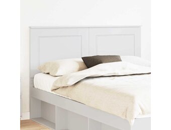 Wit Hoofdbord Bewerkt Hout 160cm - 54% Korting