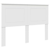 Wit Hoofdbord Bewerkt Hout 160cm - 54% Korting