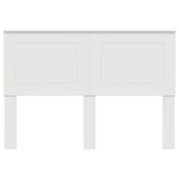 Wit Hoofdbord Bewerkt Hout 160cm - 54% Korting
