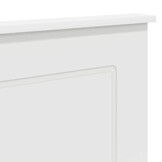 Wit Hoofdbord Bewerkt Hout 160cm - 54% Korting