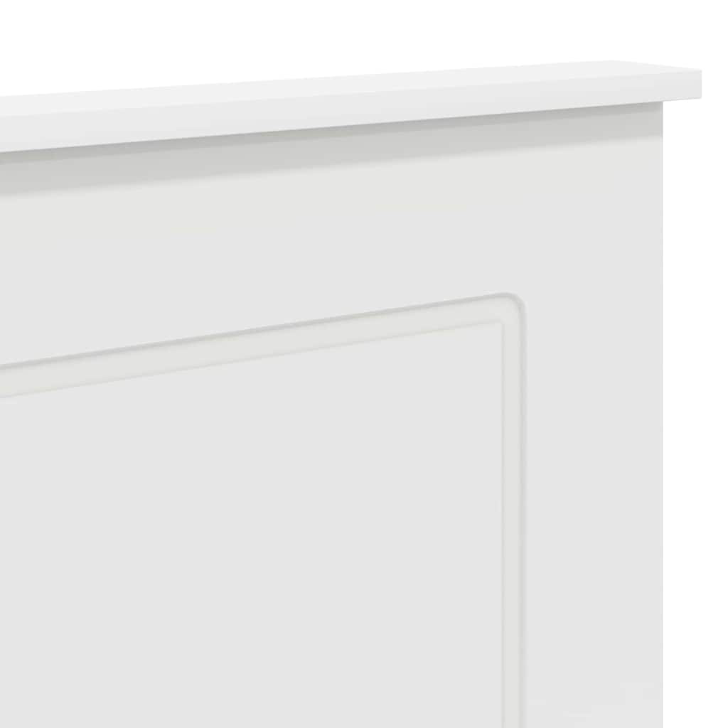 Wit Hoofdbord Bewerkt Hout 160cm - 54% Korting