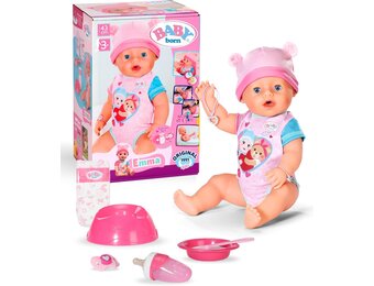 Babypop Emma 43 cm - 10 Functies, Inclusief Accessoires, Nu 29% Korting
