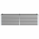 Lichtgrijze Plantenbak van Staal - 160x40x45 cm | 28% Korting