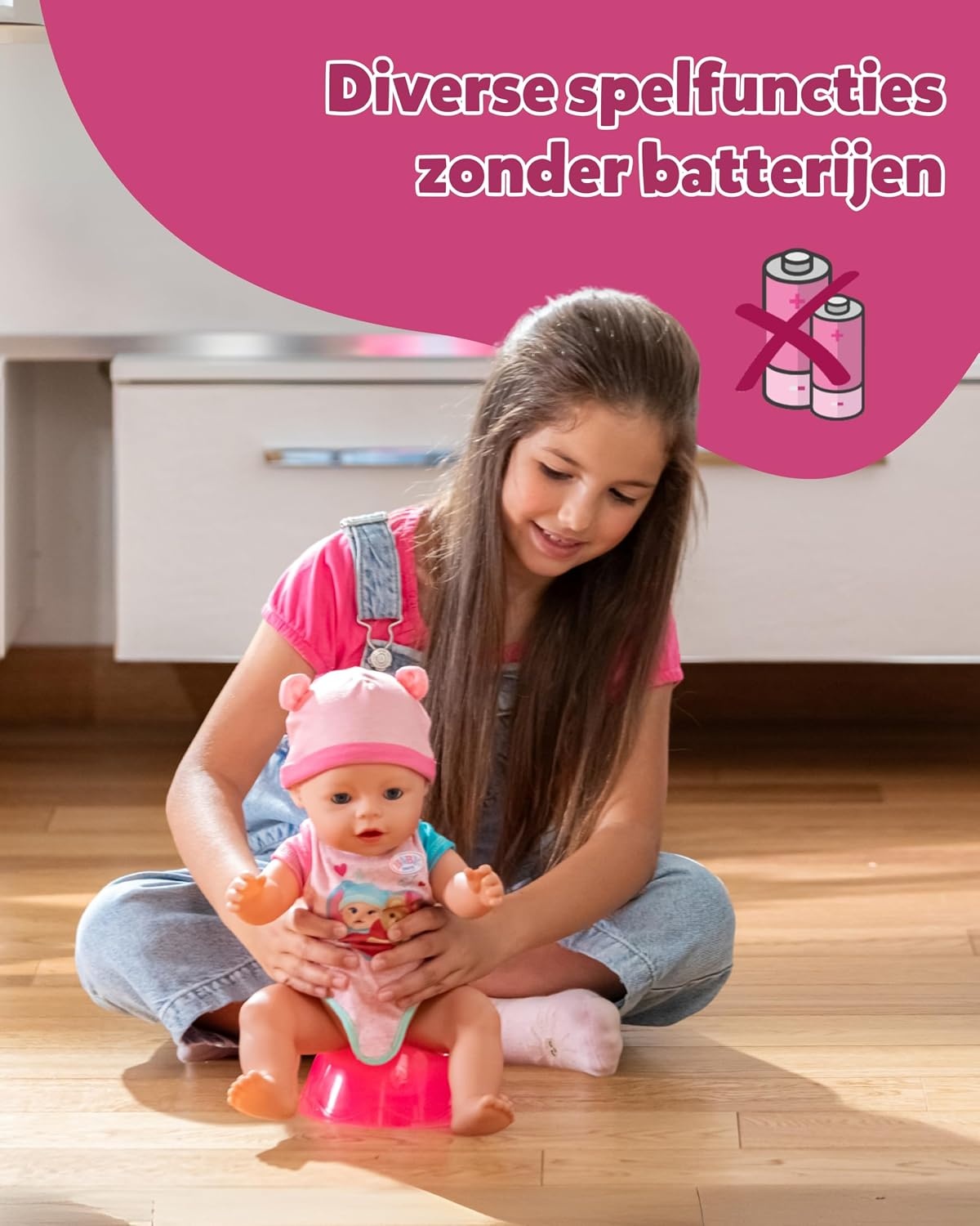 Babypop Emma 43 cm - 10 Functies, Inclusief Accessoires, Nu 29% Korting
