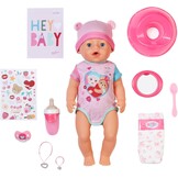 Babypop Emma 43 cm - 10 Functies, Inclusief Accessoires, Nu 29% Korting