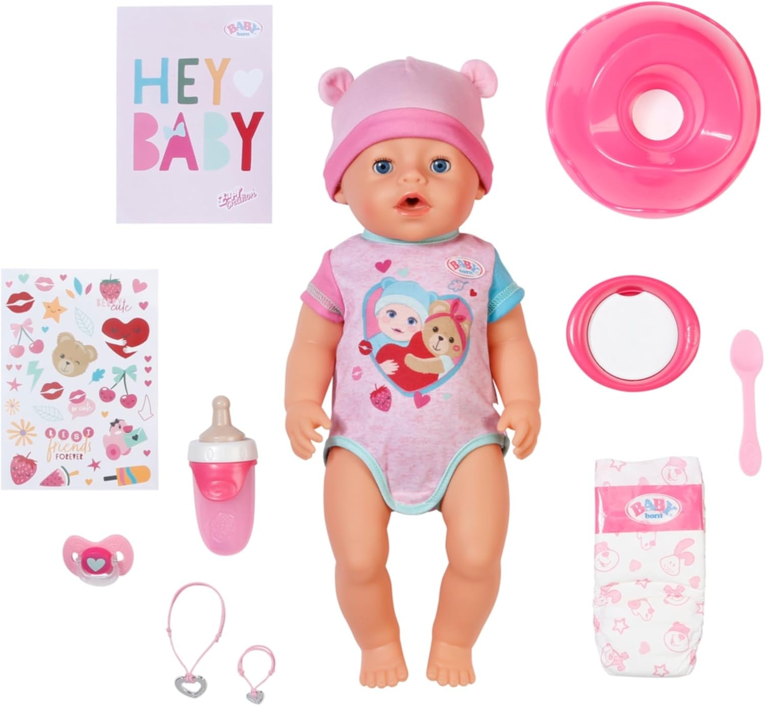 Babypop Emma 43 cm - 10 Functies, Inclusief Accessoires, Nu 29% Korting