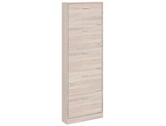 Schoenenkast Hout met 5 Vakken - Eiken-look, 54% Korting!