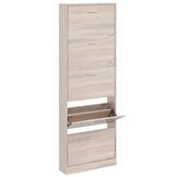 Schoenenkast Hout met 5 Vakken - Eiken-look, 54% Korting!