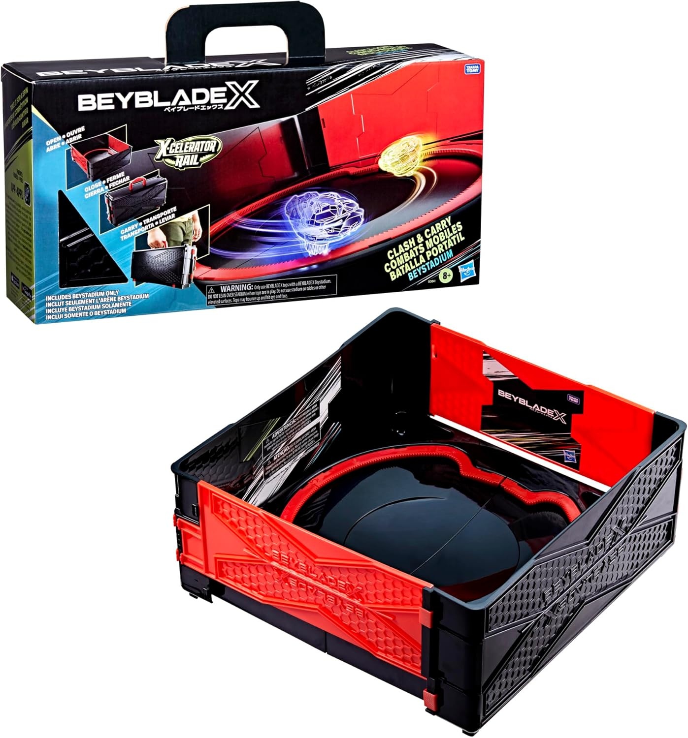 Clash-and-Carry Beystadium voor Beyblade X: Draagbaar & Inklapbaar met 33% Korting!