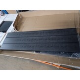 Moderne Antraciete Stalen Tuinbank 100 cm - 54% Korting