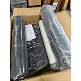 Zwarte Driezitsbank van Stof - 180 cm Breed - 55% Korting!