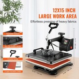 Transferpers 8-in-1 | 38x30cm | Digitale Tijd/Temp Controle | 360° Draaibaar | -35%
