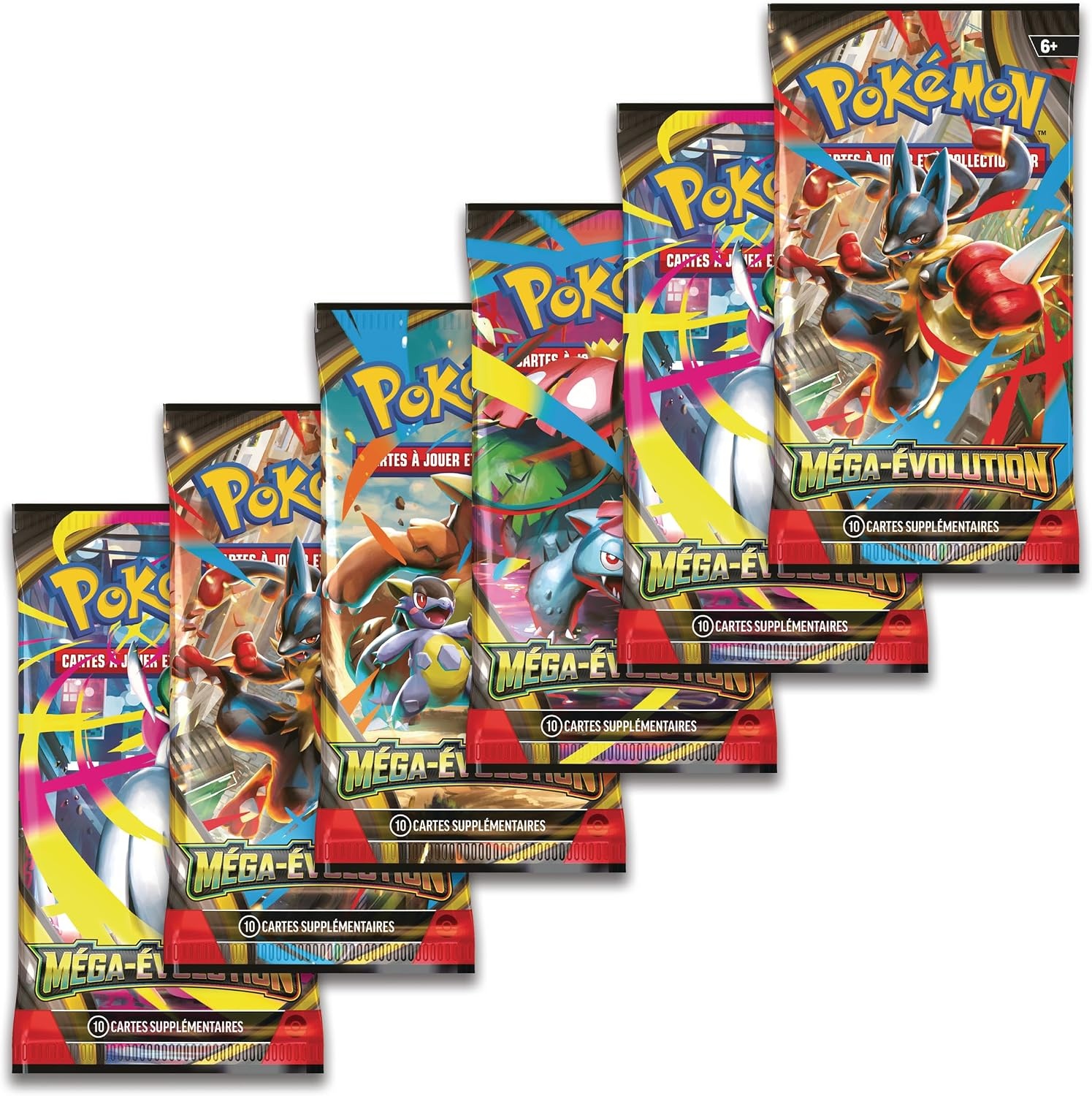 Pokémon Mega Evolution Boosterpakket (6 boosters) met 28% korting