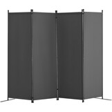 4-delige Grijze Roomdivider Polyester - 29% Korting!