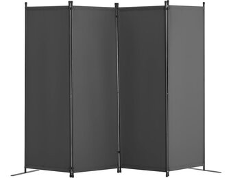 4-delige Grijze Roomdivider Polyester - 29% Korting!