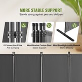 4-delige Grijze Roomdivider Polyester - 29% Korting!