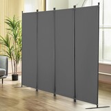 4-delige Grijze Roomdivider Polyester - 29% Korting!