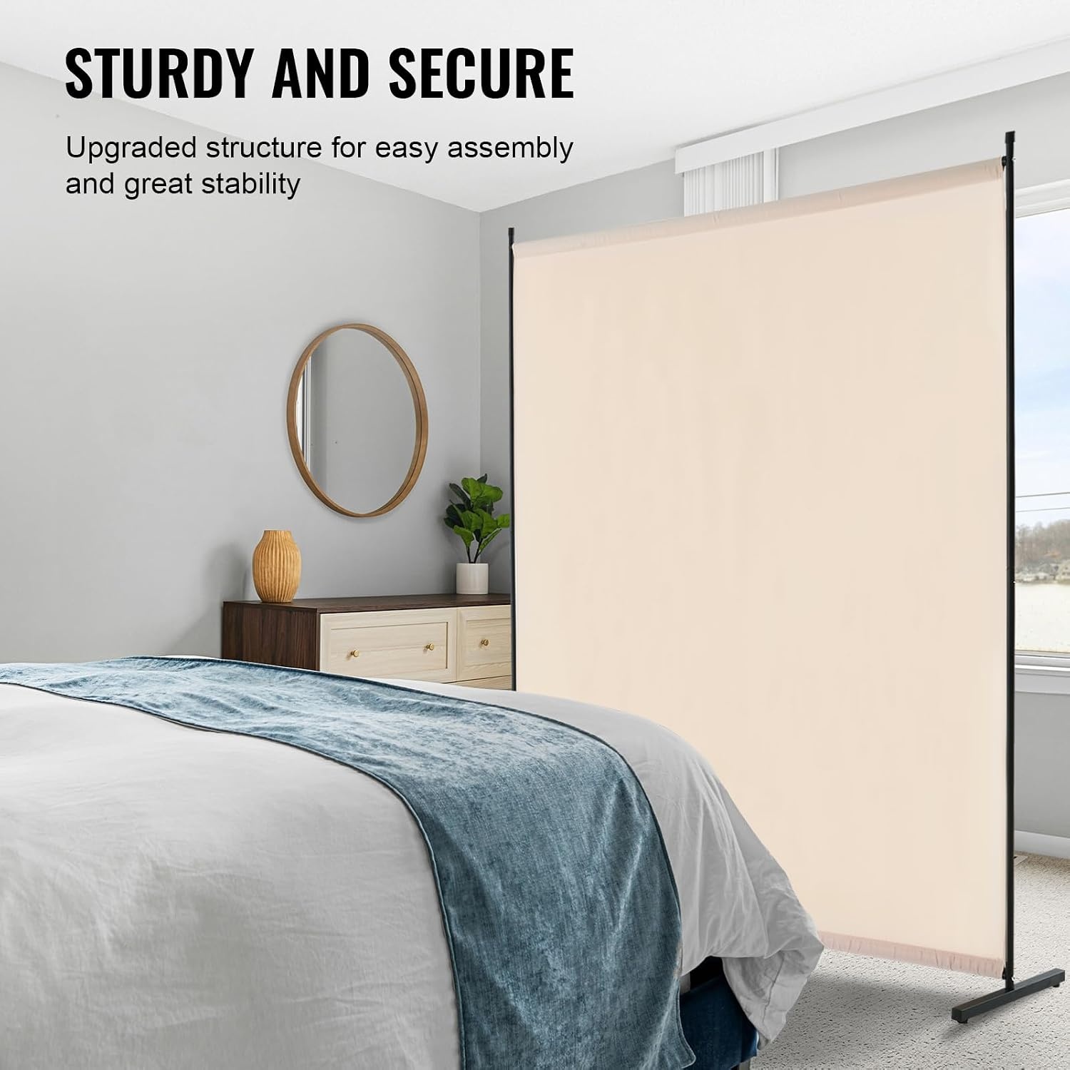 Ruimteverdeler Beige 181x181.5cm - 33% Korting