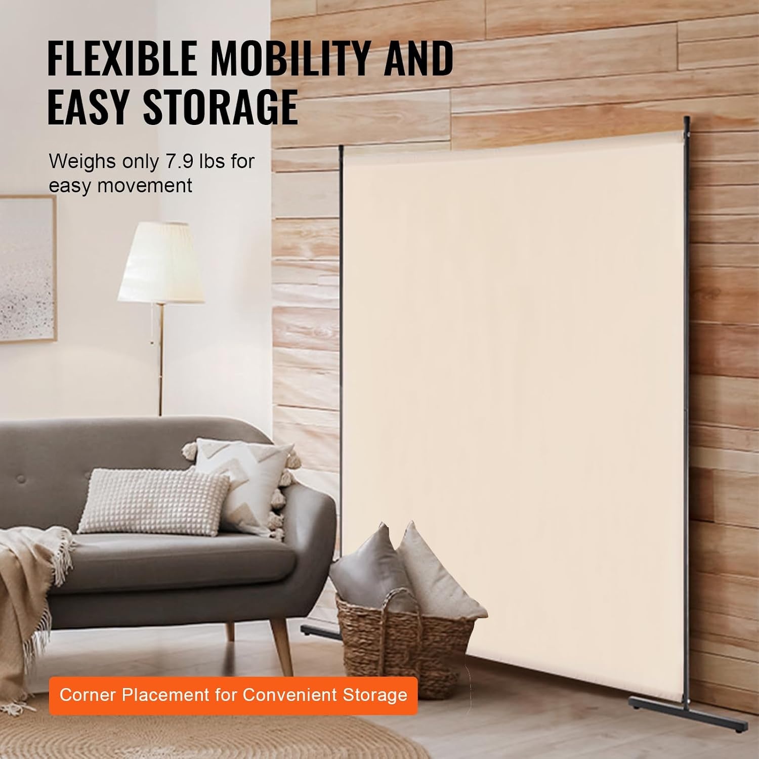 Ruimteverdeler Beige 181x181.5cm - 33% Korting