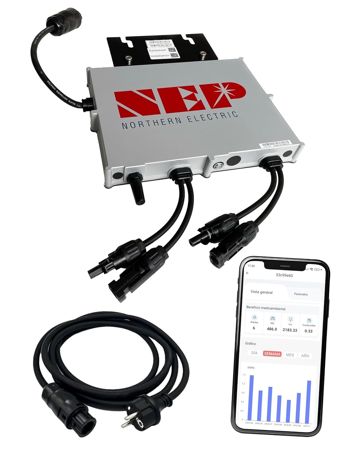 Micro-omvormer 800W | Hoge Opbrengst | Plug & Play | IP67