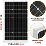 100W Zonnepaneel Monokristallijn - Ideaal voor Camper & Boot