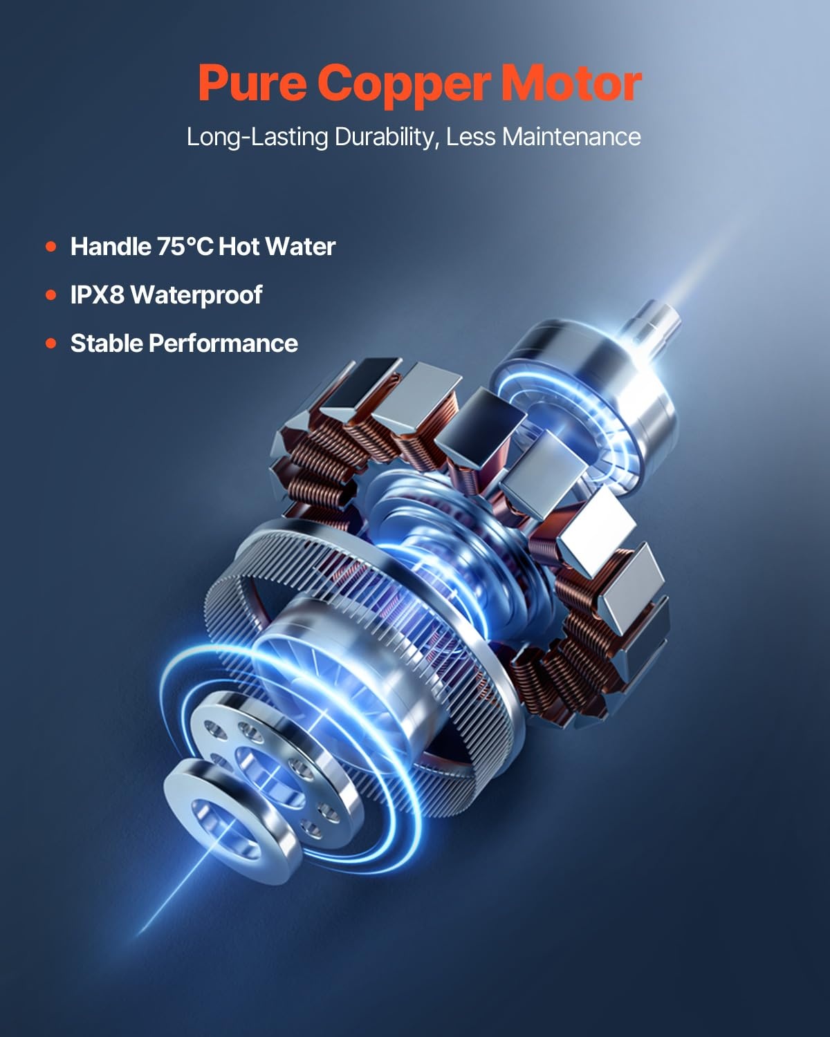 Afvalwaterpomp 500W - 8m Opvoerhoogte - 34% Korting!