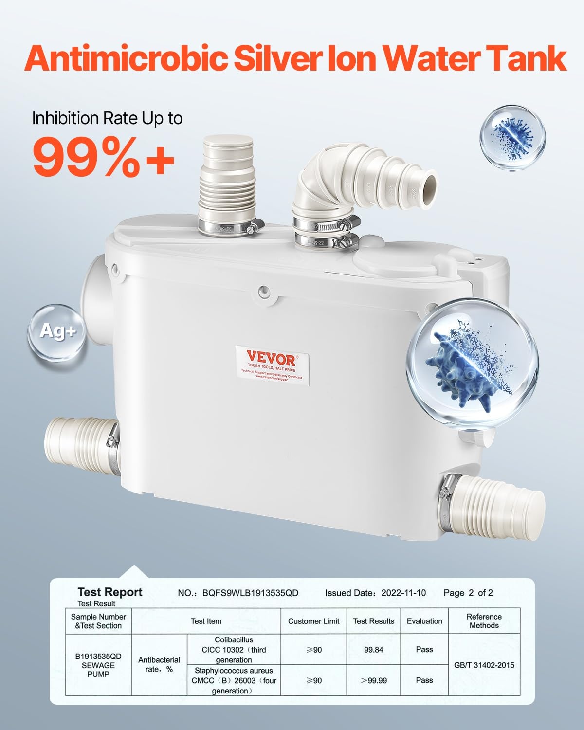 Afvalwaterpomp 500W - 8m Opvoerhoogte - 34% Korting!