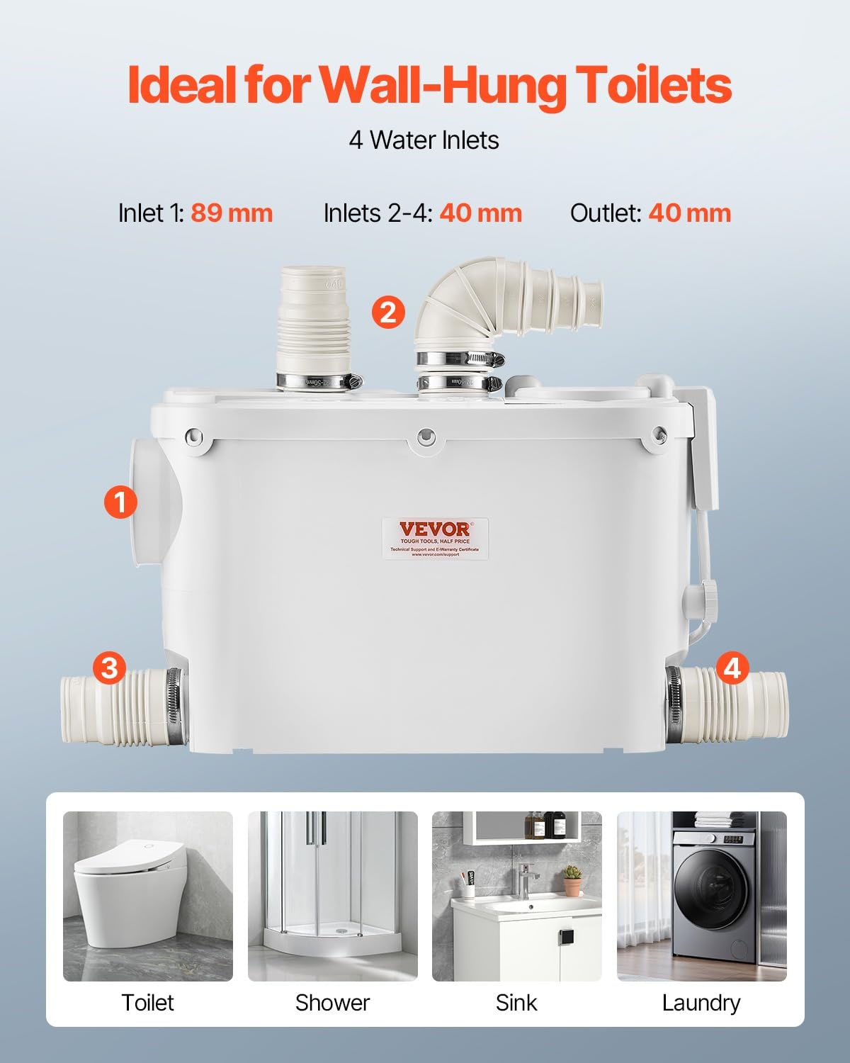 Afvalwaterpomp 500W - 8m Opvoerhoogte - 34% Korting!