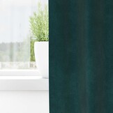 2x Donkergroene Fluwelen Gordijnen 140x245cm - 33% Korting