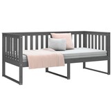 vidaXL Slaapbank Grenenhout Grijs - 90x190 cm - 54% Korting