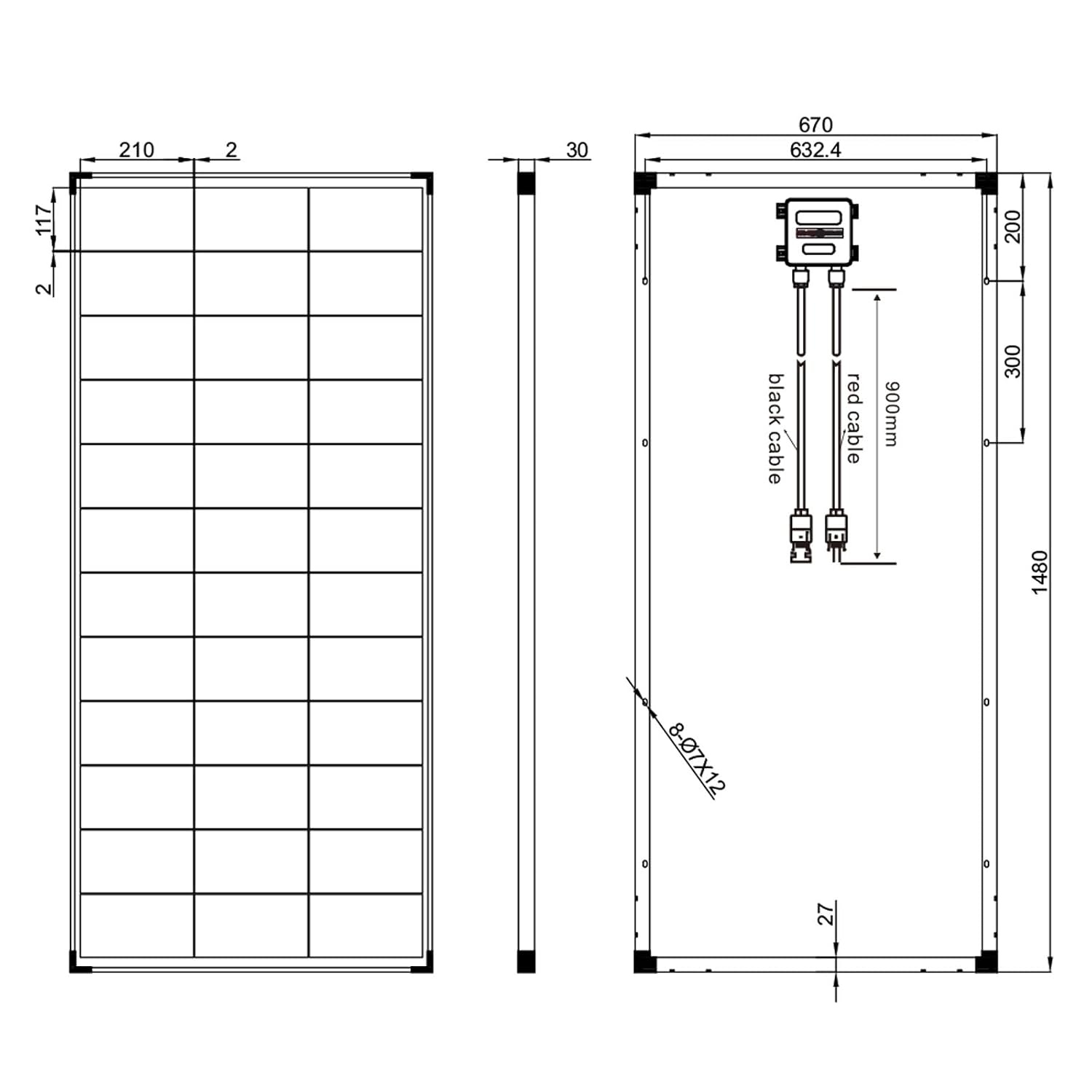 200W Monokristallijn Zonnepaneel 12V PERC 9BB - 34% Korting!