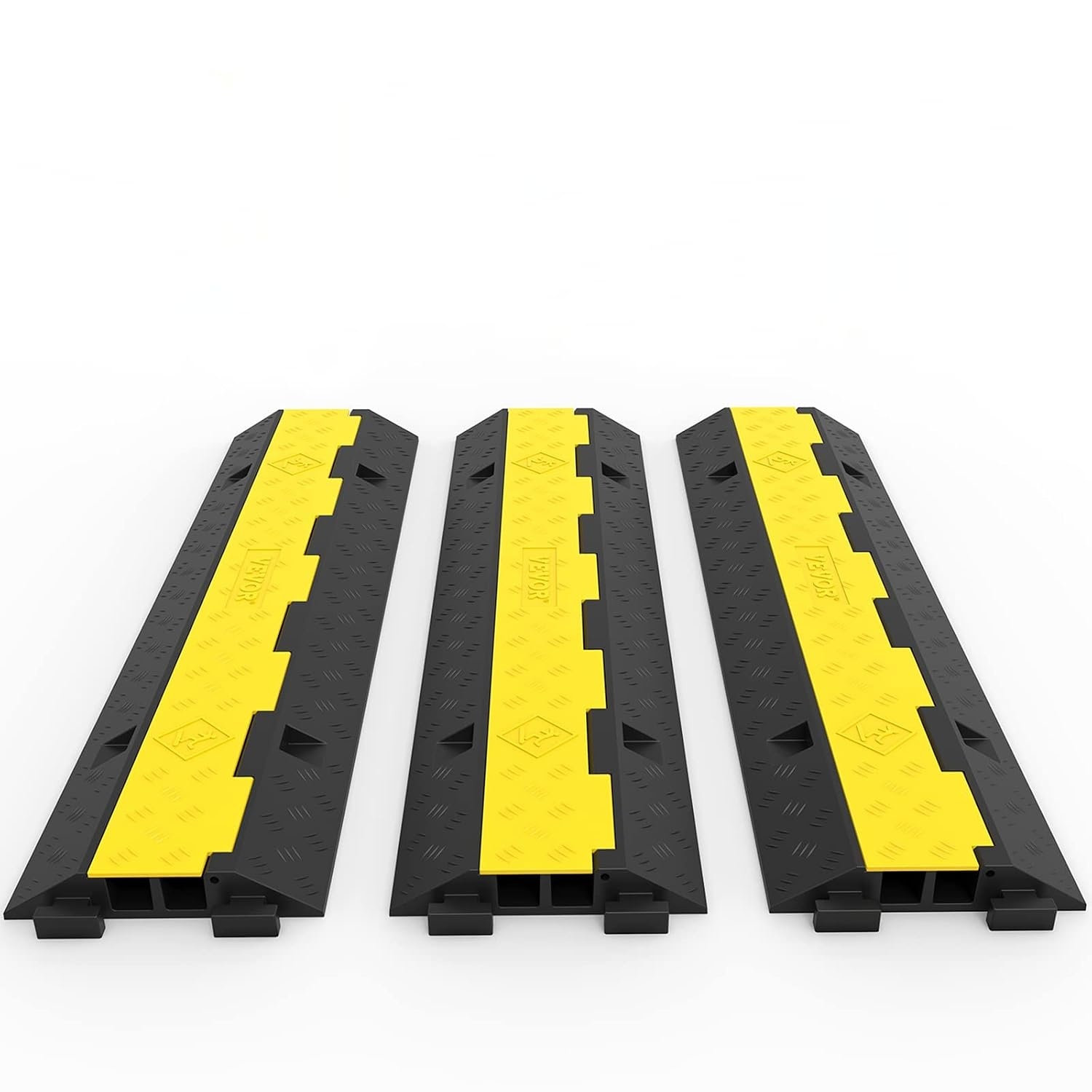 Kabelbrug 2 kanalen - 10 Ton draagvermogen - Thermoplastisch Rubber - 2 Stuks