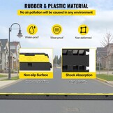 Kabelbrug 2 kanalen - 10 Ton draagvermogen - Thermoplastisch Rubber - 2 Stuks